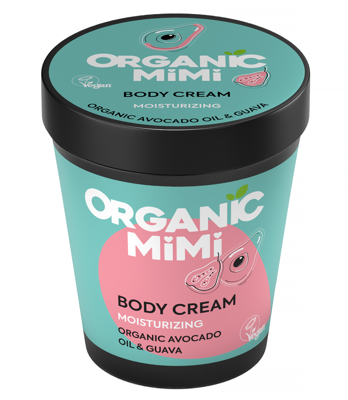 Organic Mimi, Body Cream Moisturizing Avocado & Guava, 200 ml
