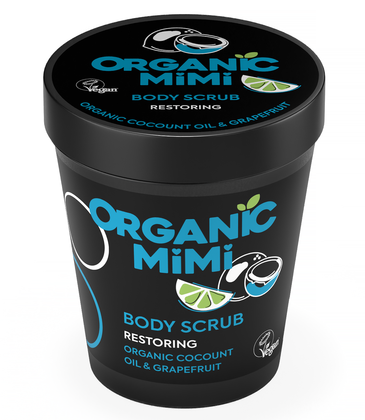 Organic Mimi, Body Scrub Restoring Cocount & Grapefruit, 250 g