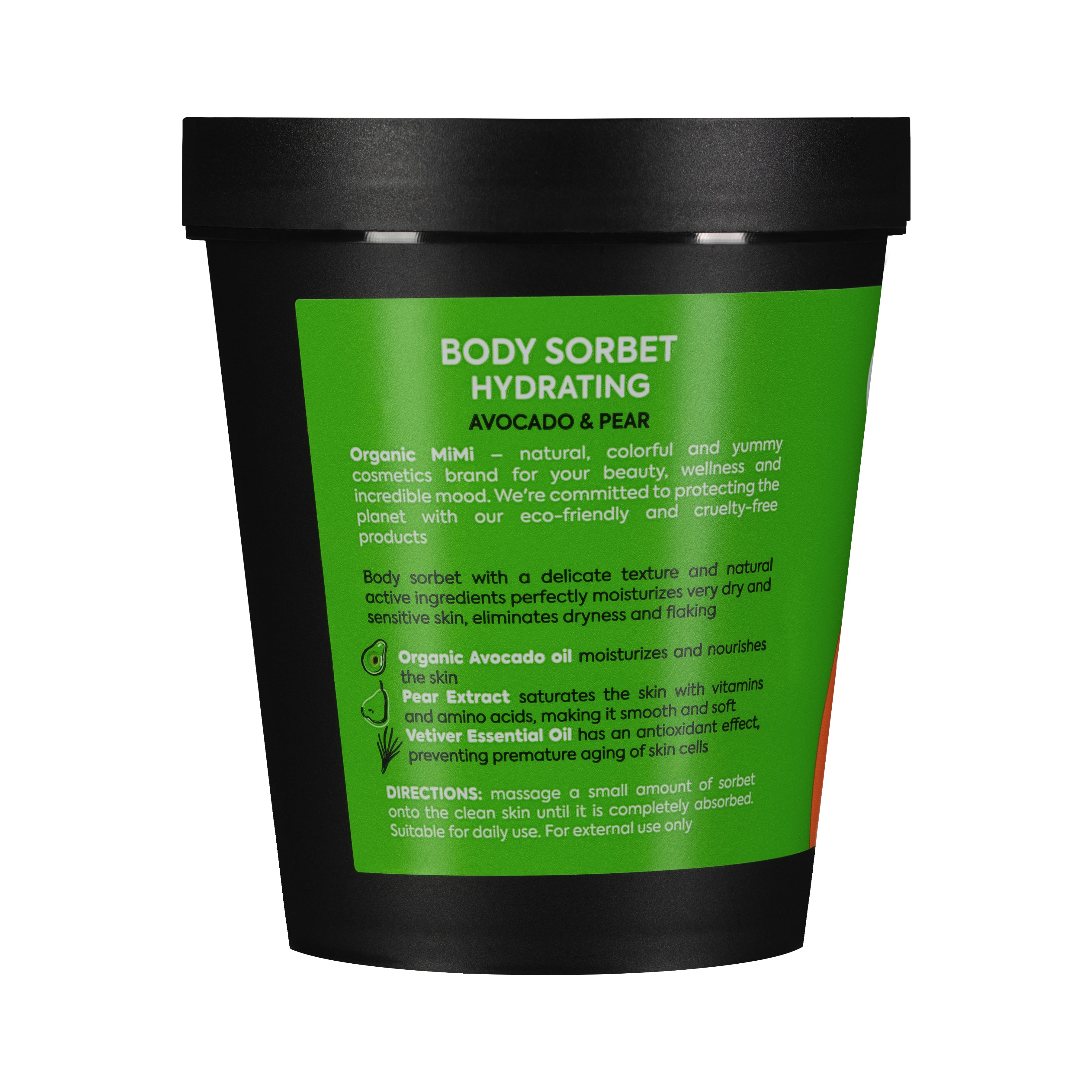 Organic Mimi, Body Sorbet Hydrating Avocado & Pear, 200 ml