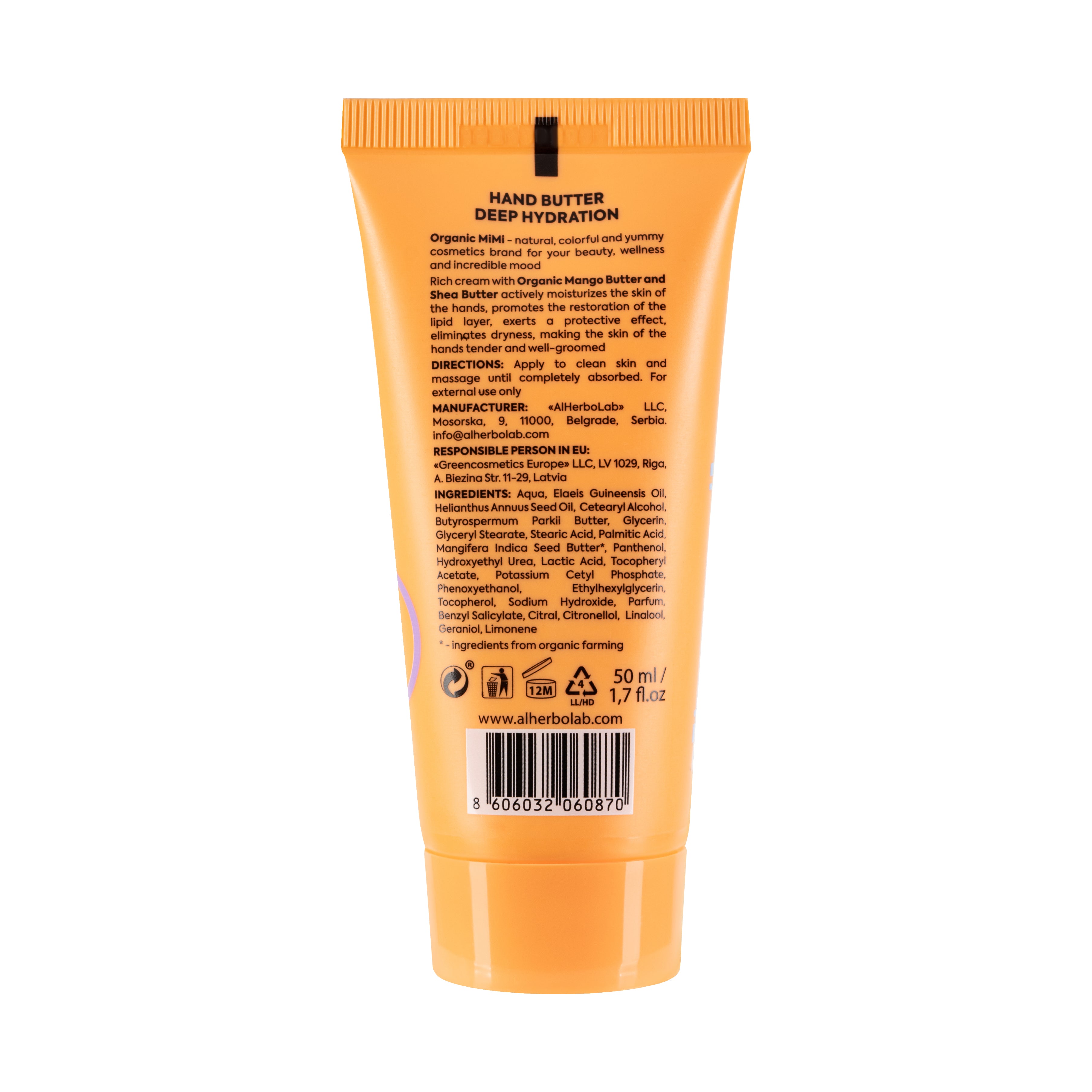 Organic Mimi, Hand Butter Deep Hydration, 50 ml